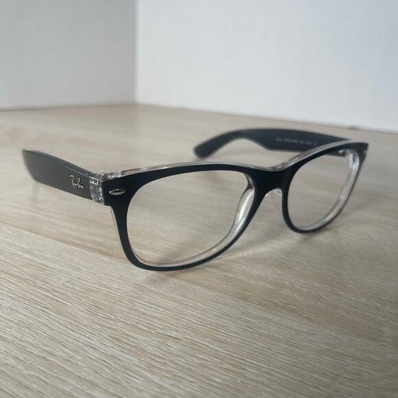 Ray-Ban RB2132 6052 Black New Wayfarer Sunglasses FRAMES ONLY 55-18 Italy - Picture 1 of 9